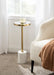 Drink Table Gold White 10x10x24 5