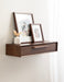 Floating Console Table Walnut Brown 30x9x6 7