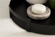 Single Tray Black 15" Diameter 8