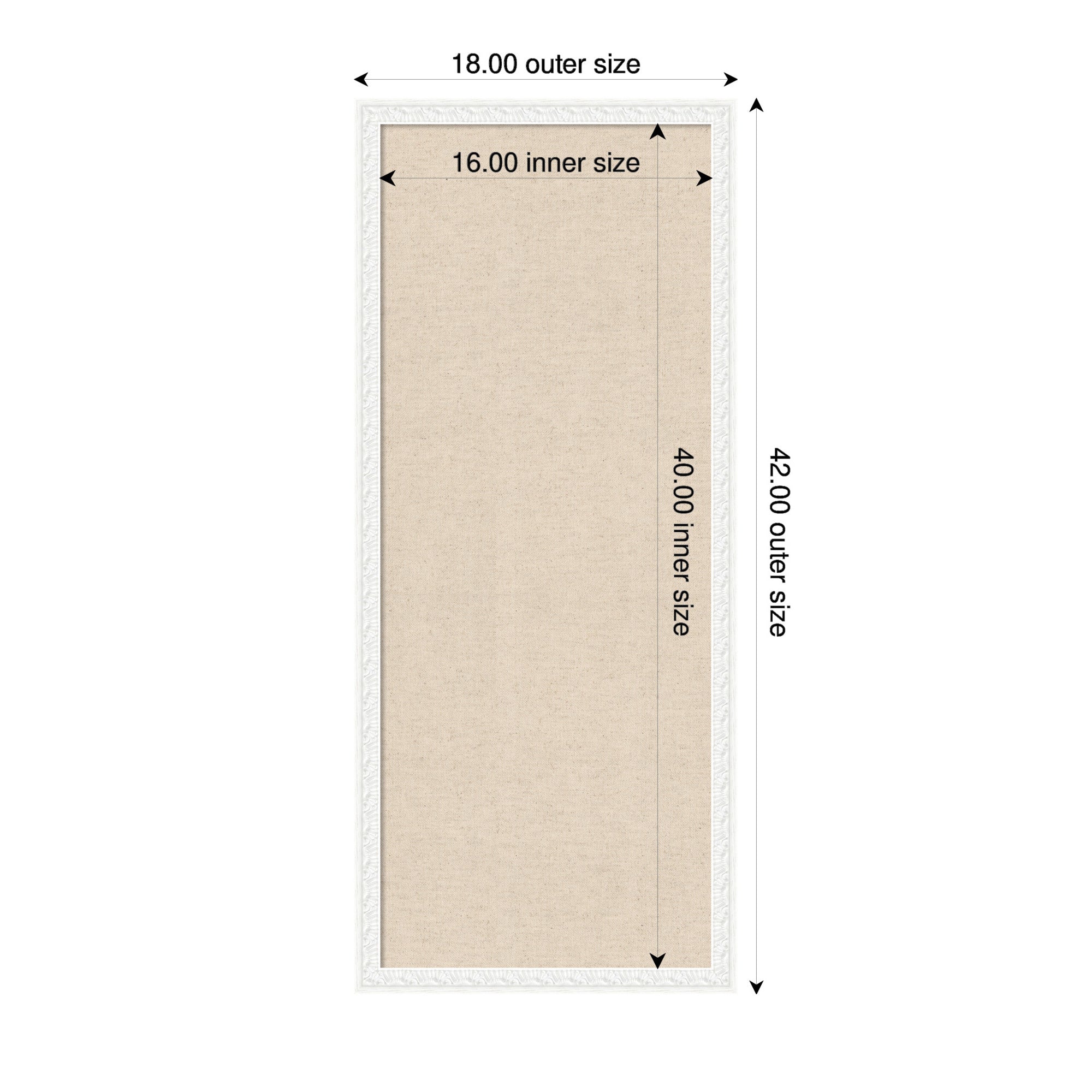 Pinboard 18x42 Bethany White 2