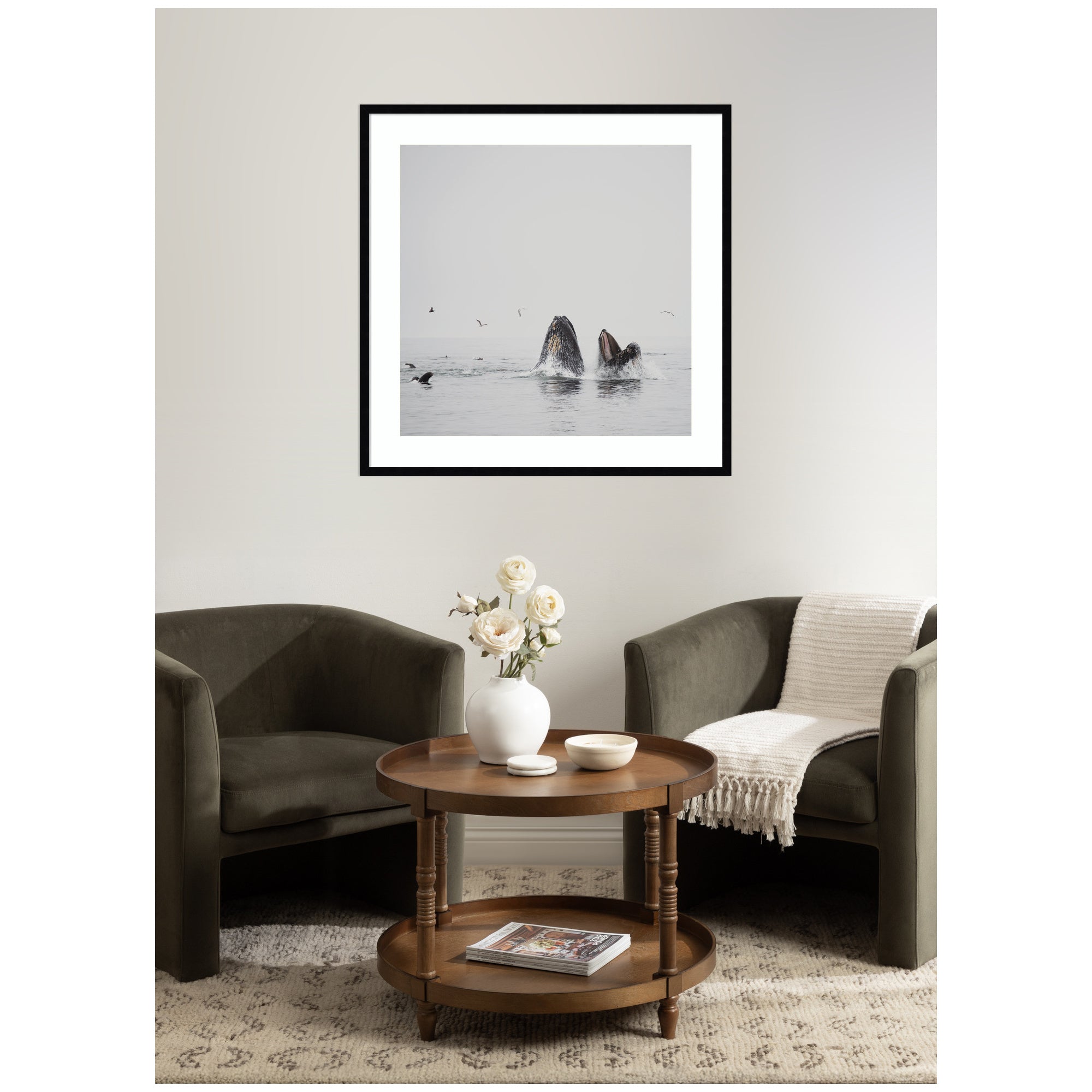 Framed Art Svelte Noir Black 33x33 6