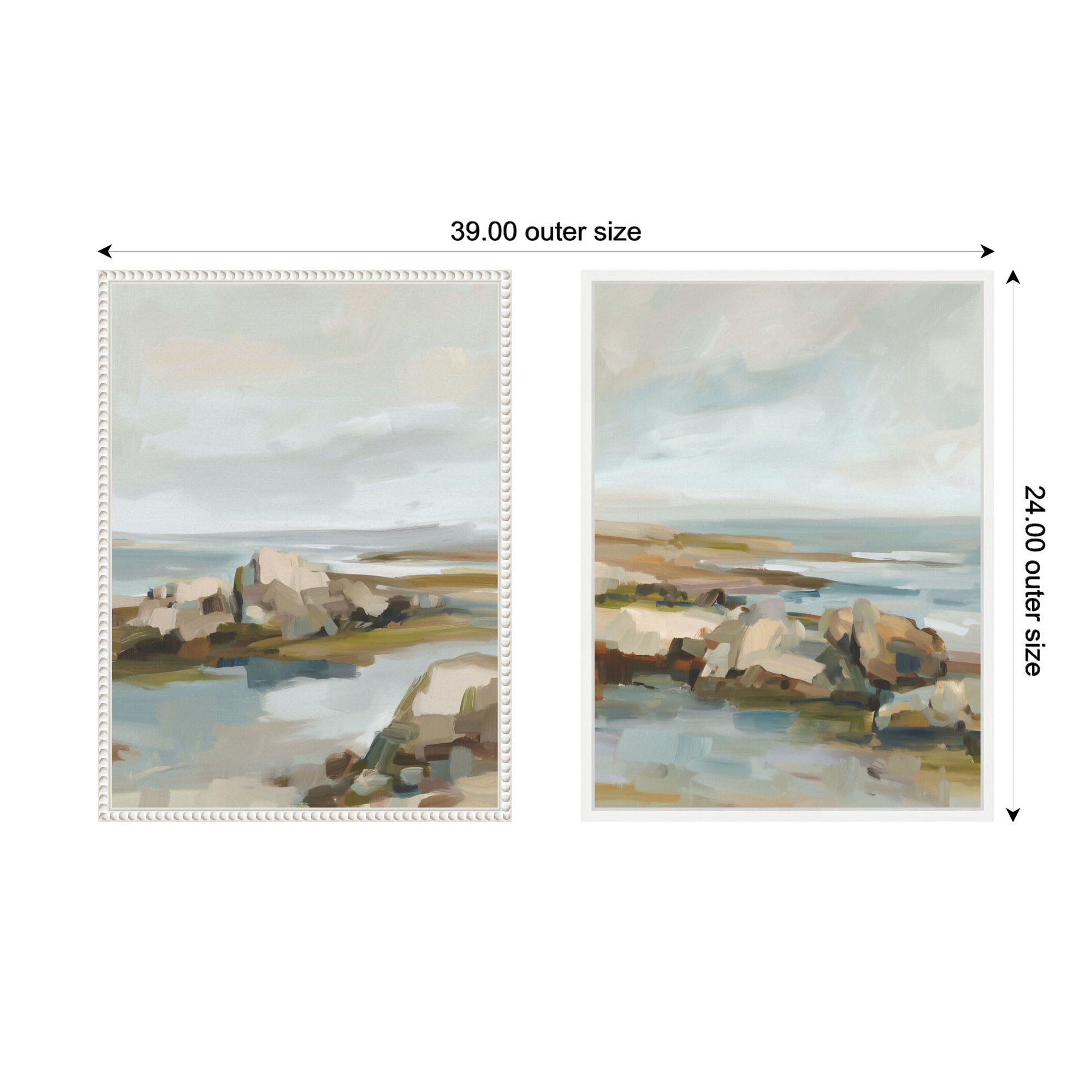 Art Set 2 Piece Set 18x24 Sylvie White 2