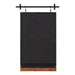 Functional Mirror Black Rustic Brown 24x39 4
