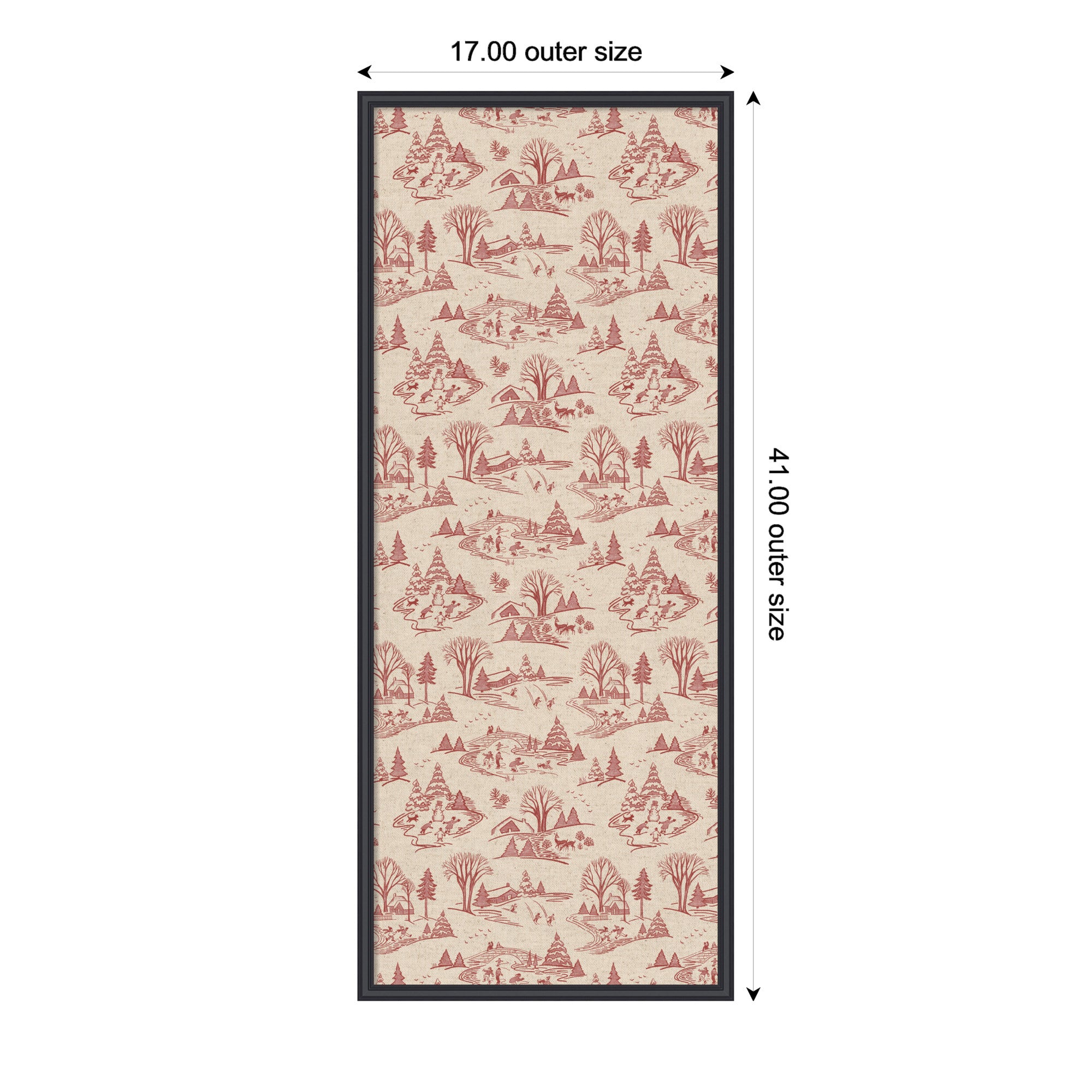 Pinboard Edith Black 17x41 2