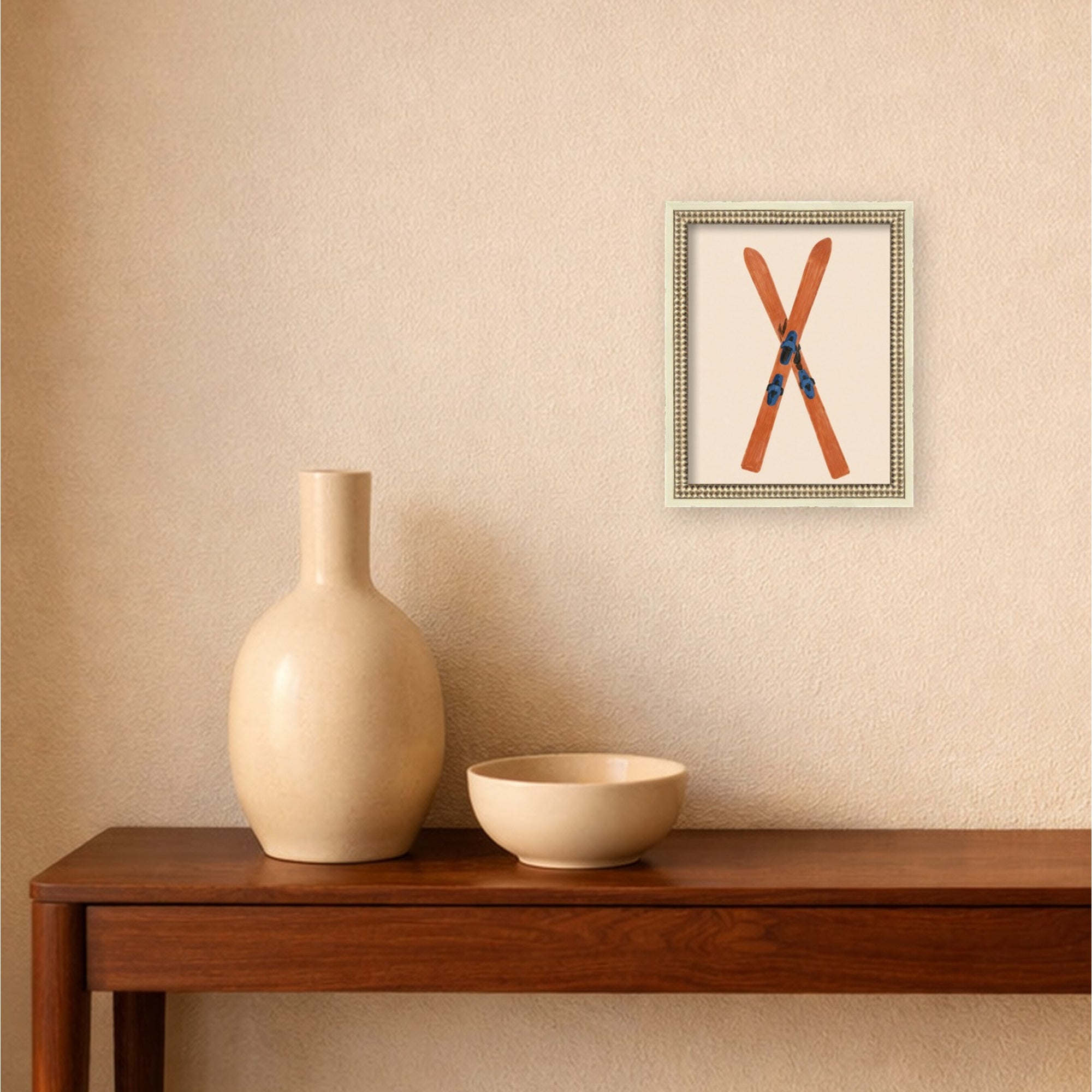 Mounted Canvas Castellan Distressed White 13x16 6