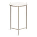 Side Table White Silver 15x15x24 5