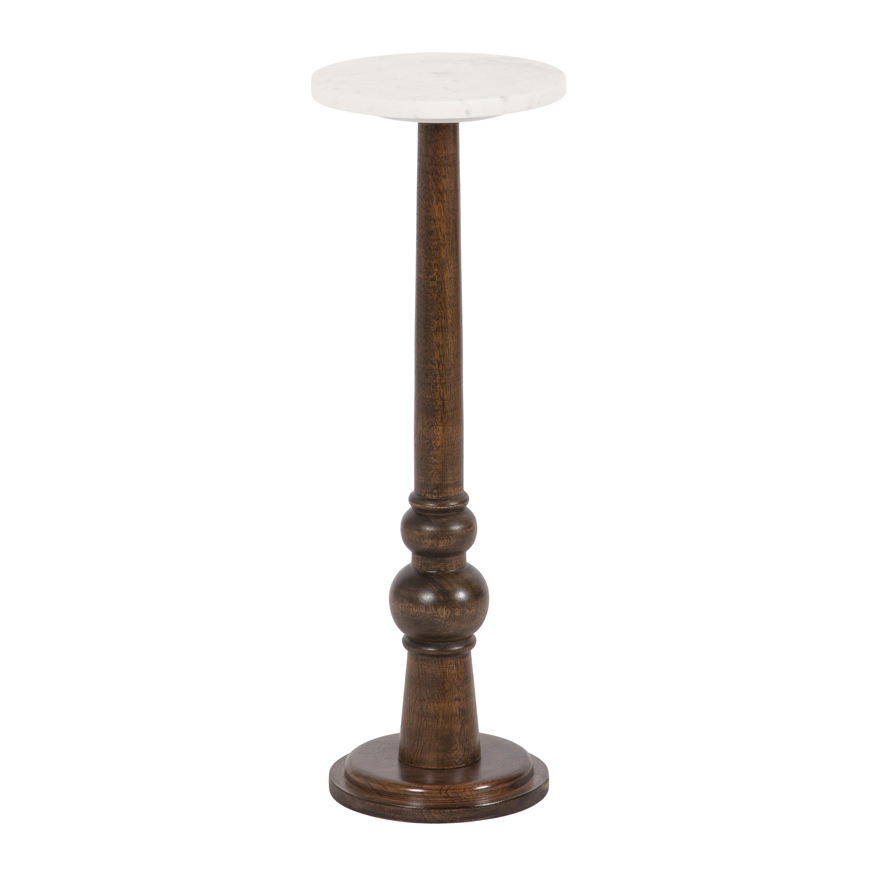Side Table Brown White 8x8x23 1