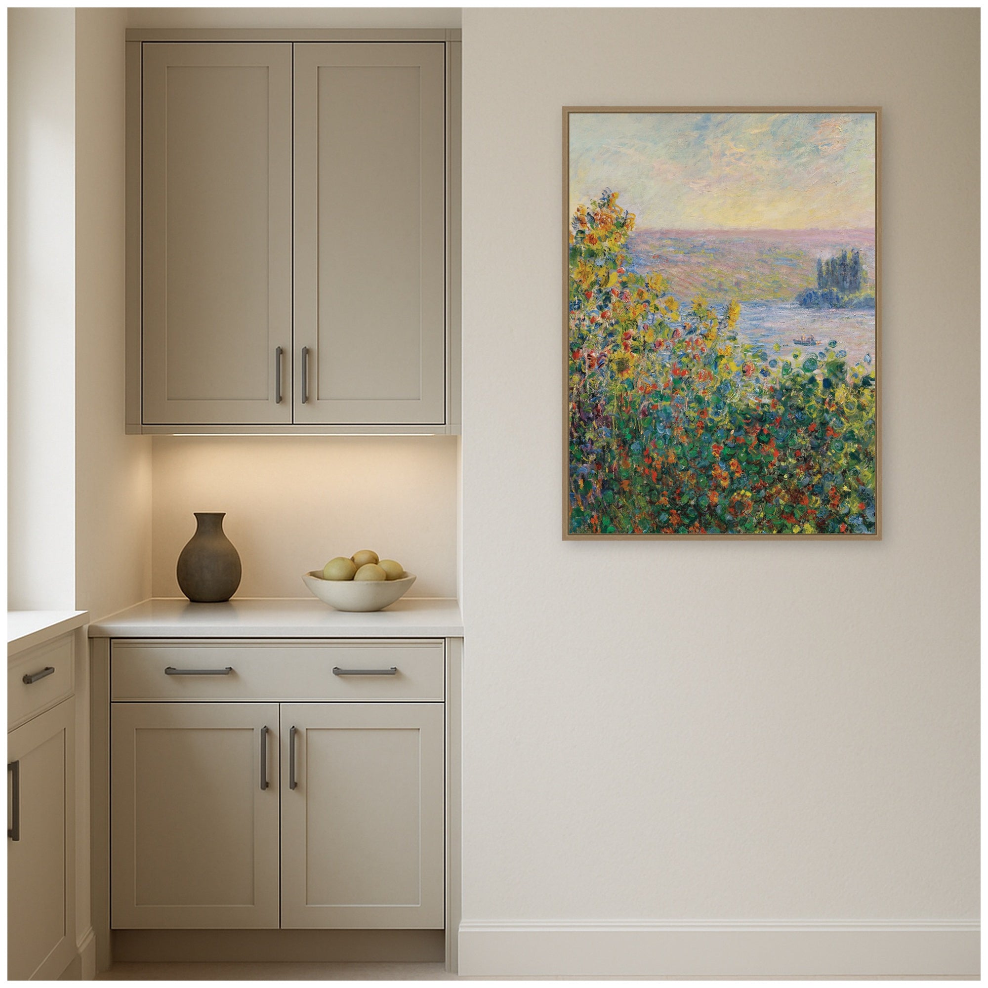 Framed Canvas 28x38 Sylvie Dark Gold 7