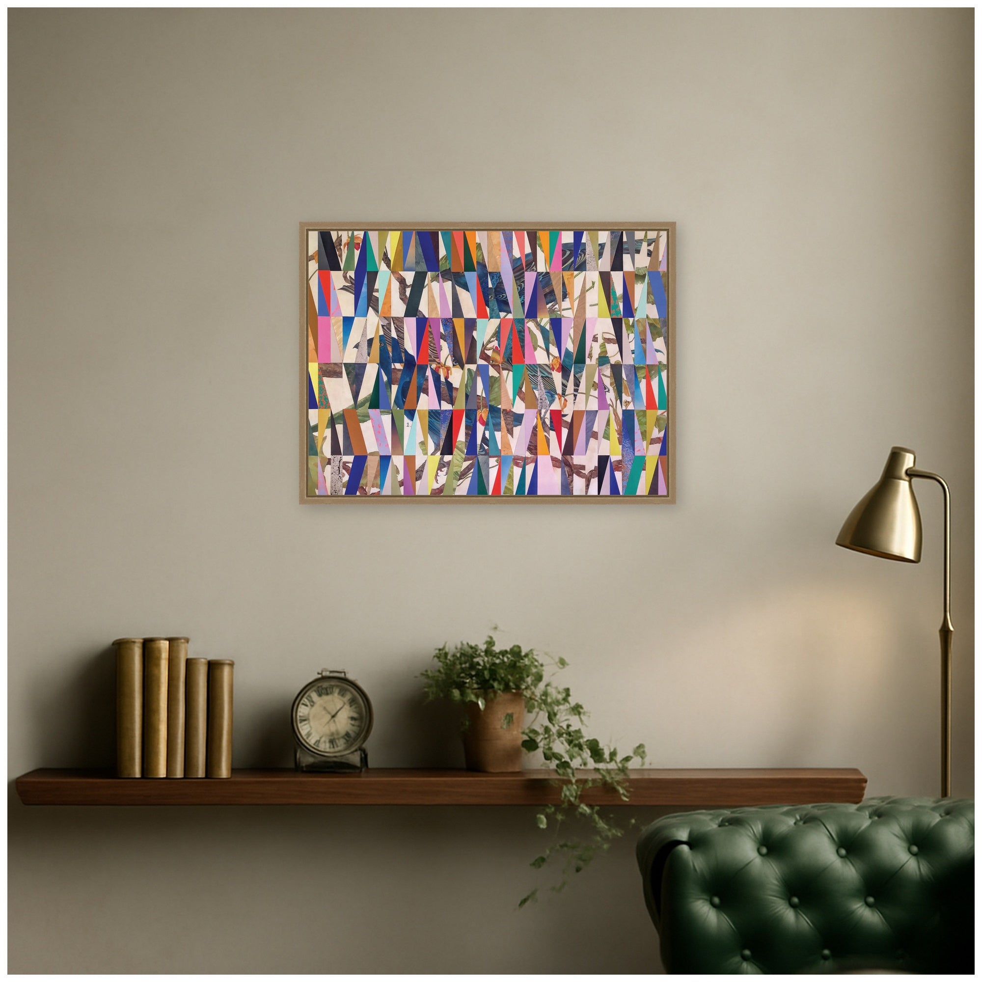 Framed Canvas 24x18 Sylvie Dark Gold 5