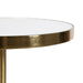 Side Table Mirror Gold 14x14x24 5