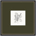 Framed Art 26x26 Green Matted to 11x11 Belmont Black 1