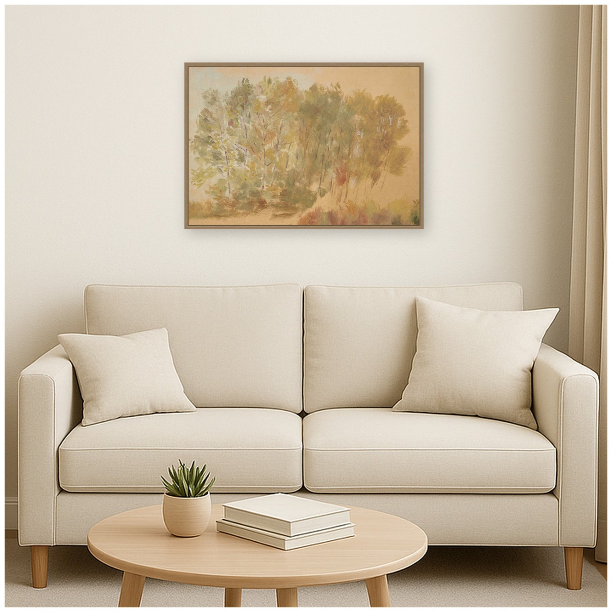 Framed Canvas 33x23 Sylvie Dark Gold 5