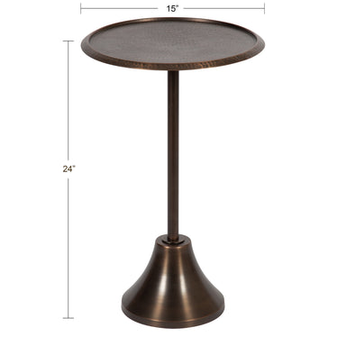 Side Table Bronze 15x15x24 2
