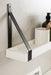 Floating Shelf White Black 2 Piece 8