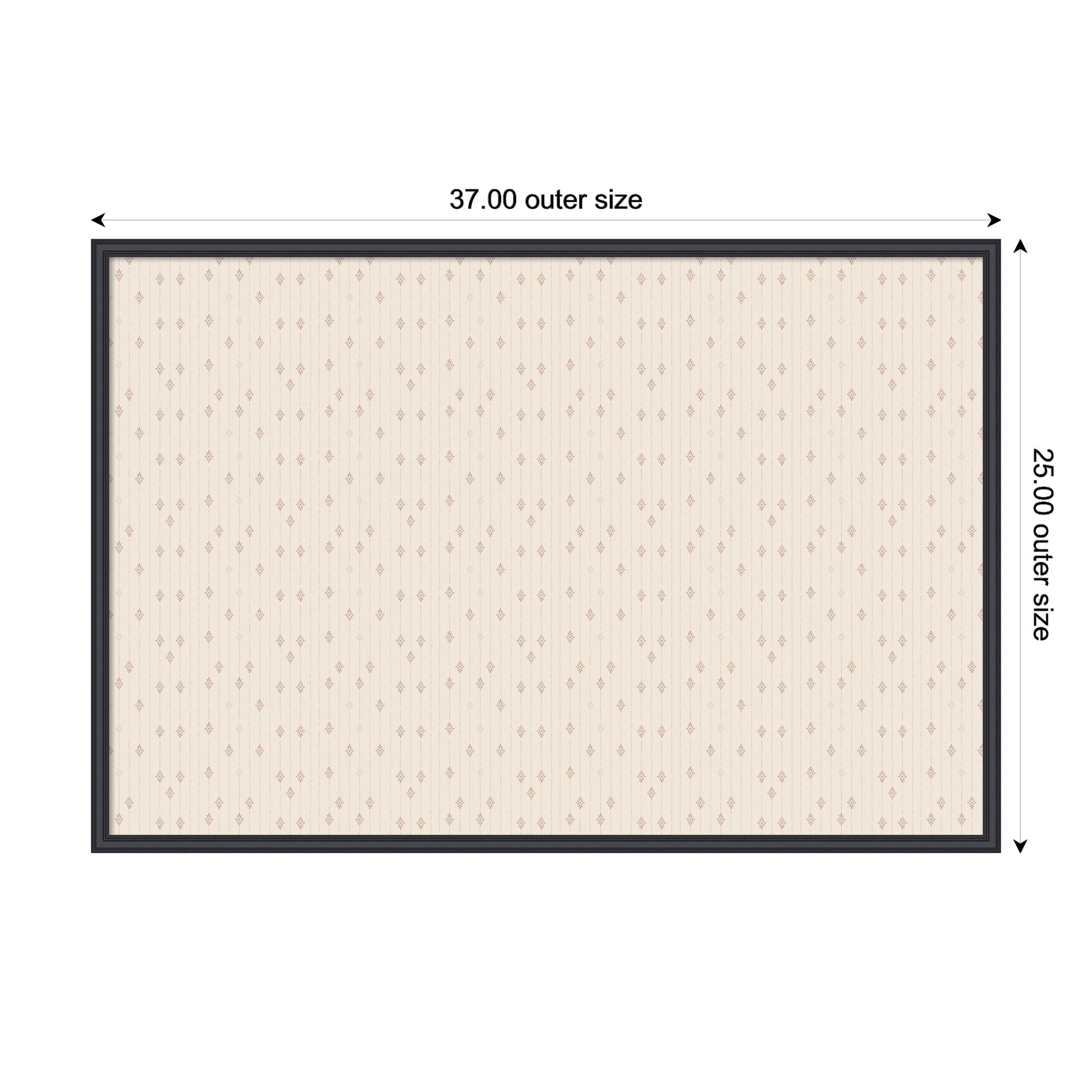 Pinboard 37x25 Edith Black 2
