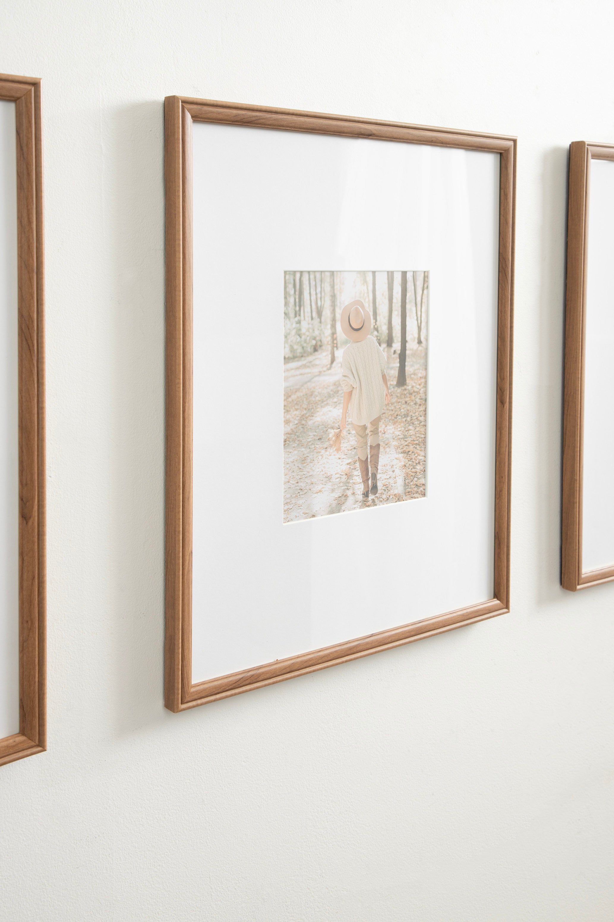 Wall Frame Brown 16x20 matted to 8x10 8