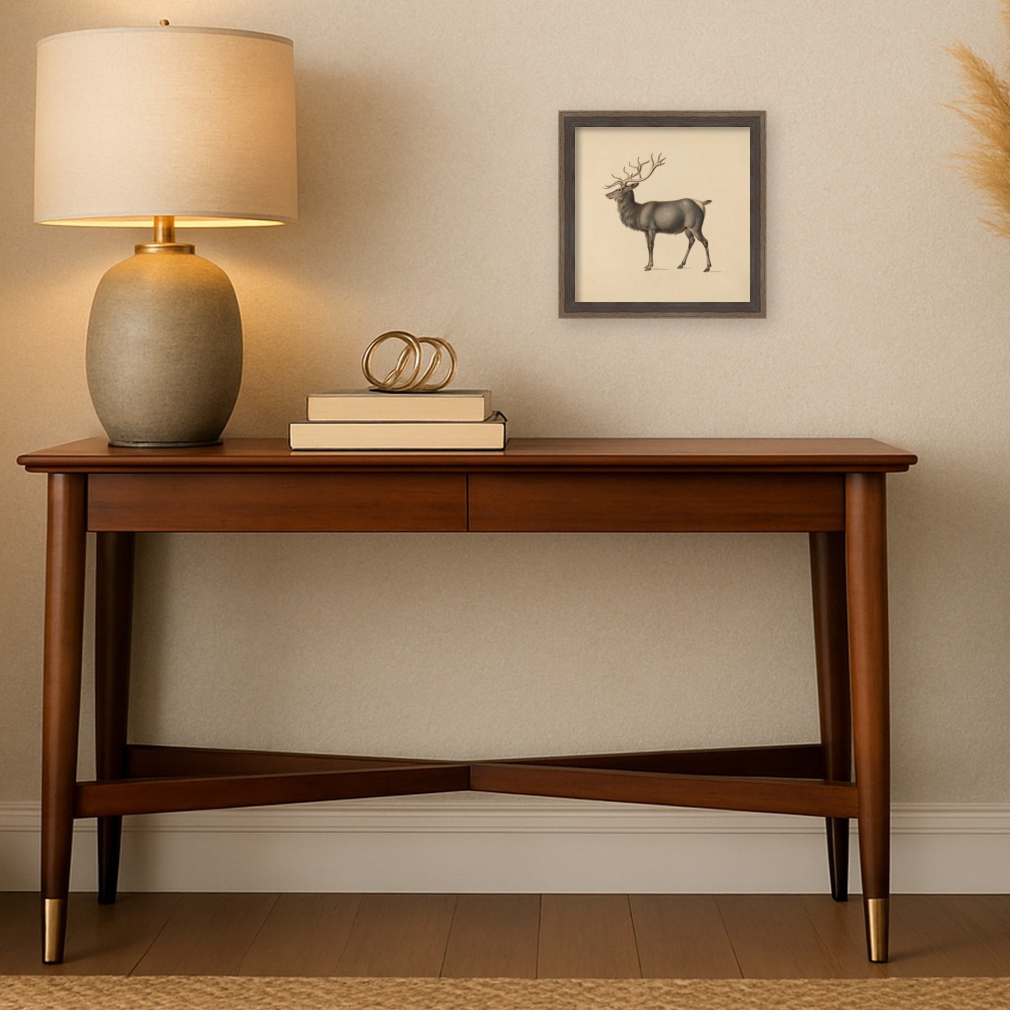 Mounted Canvas Hardwood Wedge Mocha 11x11 6