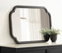 Scallop Mirror Black 24x36 7