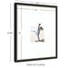 Wall Frame Belmont Black 22x26 matted to 8x10 2