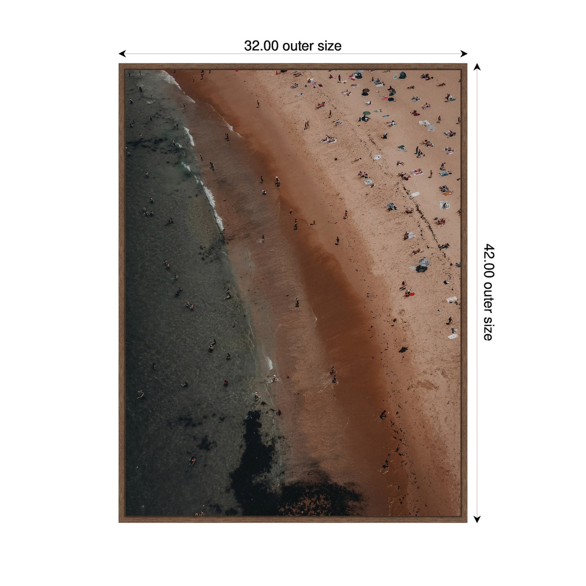Framed Canvas 32x42 Sylvie Walnut 2