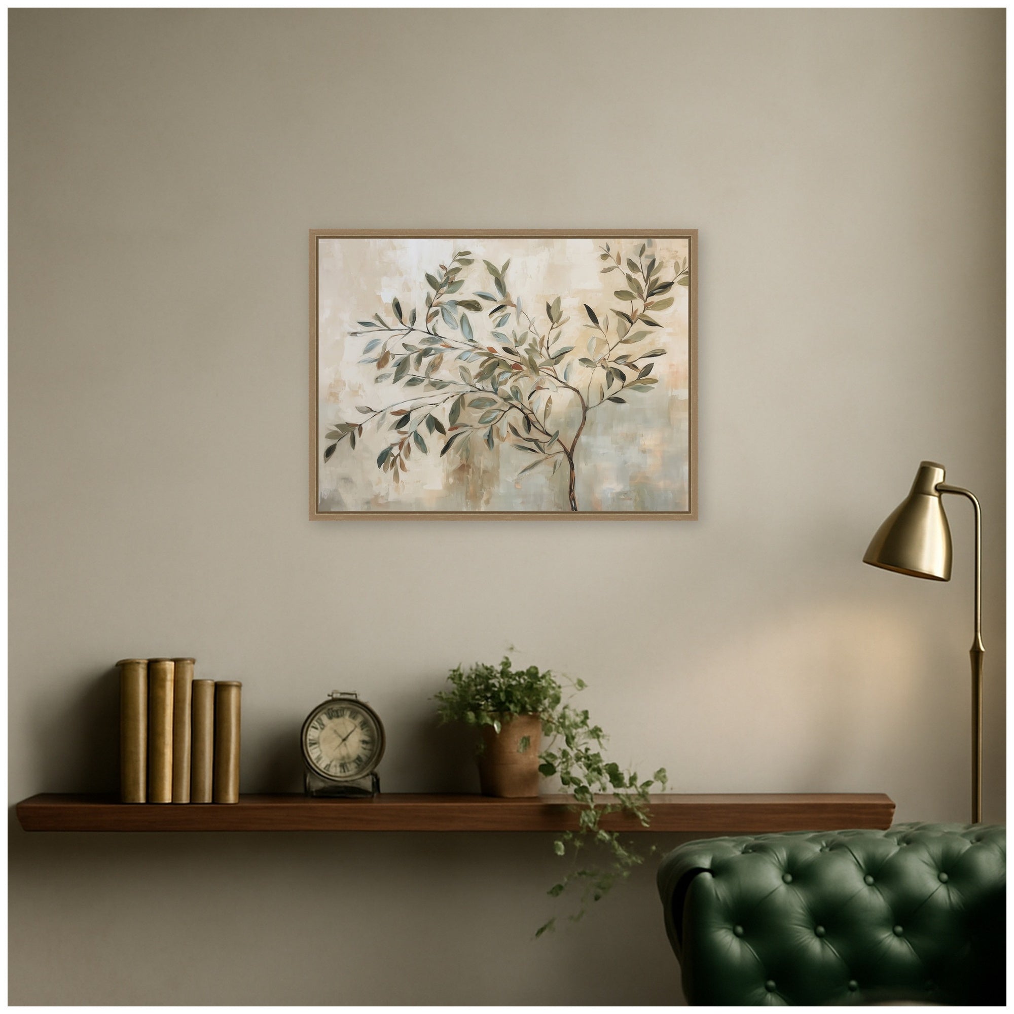 Framed Canvas 24x18 Sylvie Dark Gold 7