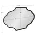 Scallop Mirror Black 23x37 5