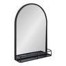 Estero Metal Framed Arch Wall Mirror with Shelf