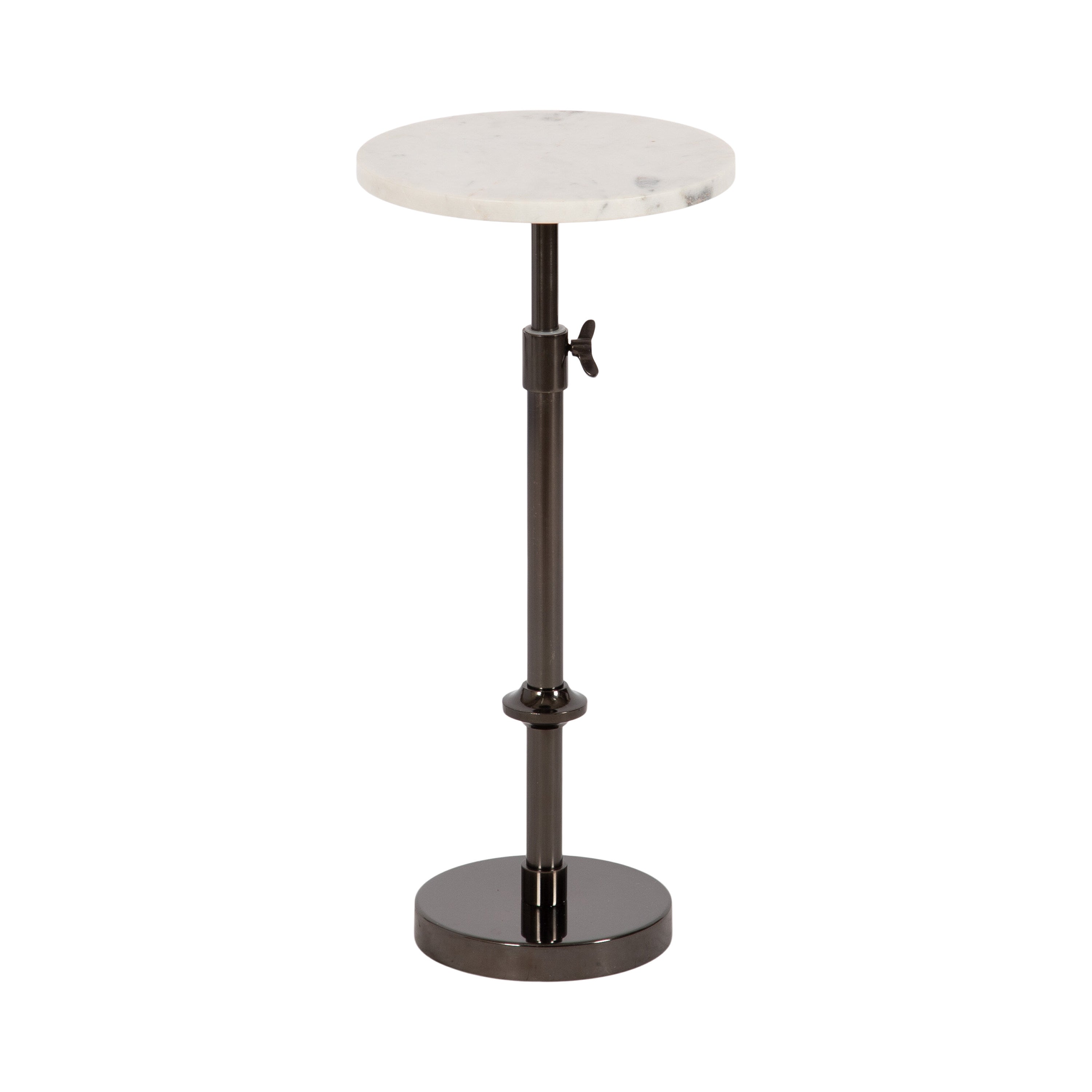 Drink Table White Pewter 10x10x30 1