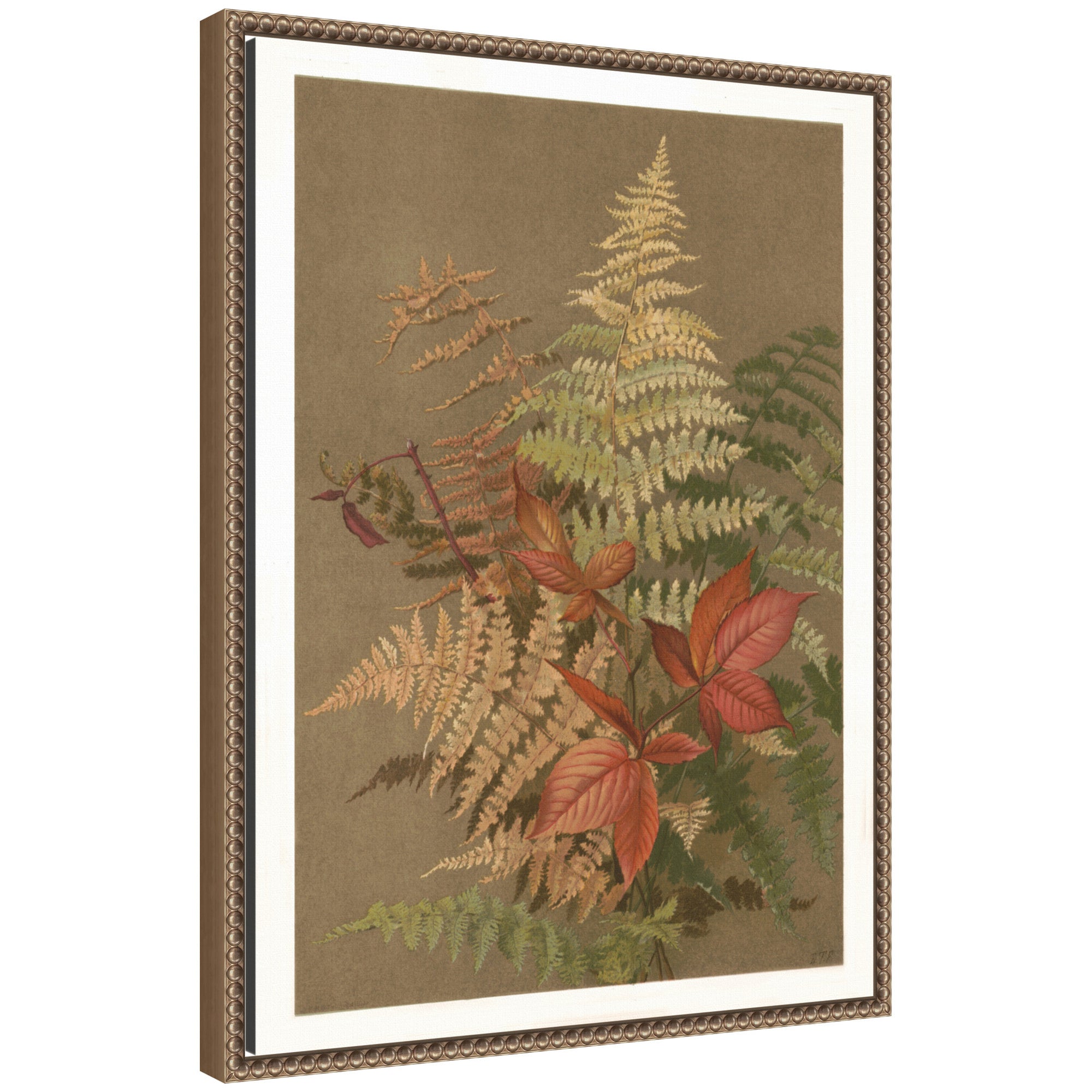 Framed Canvas 18x24 Sylvie Beaded Dark Gold 1
