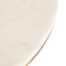 Console Table White Brass 28x14x30 3