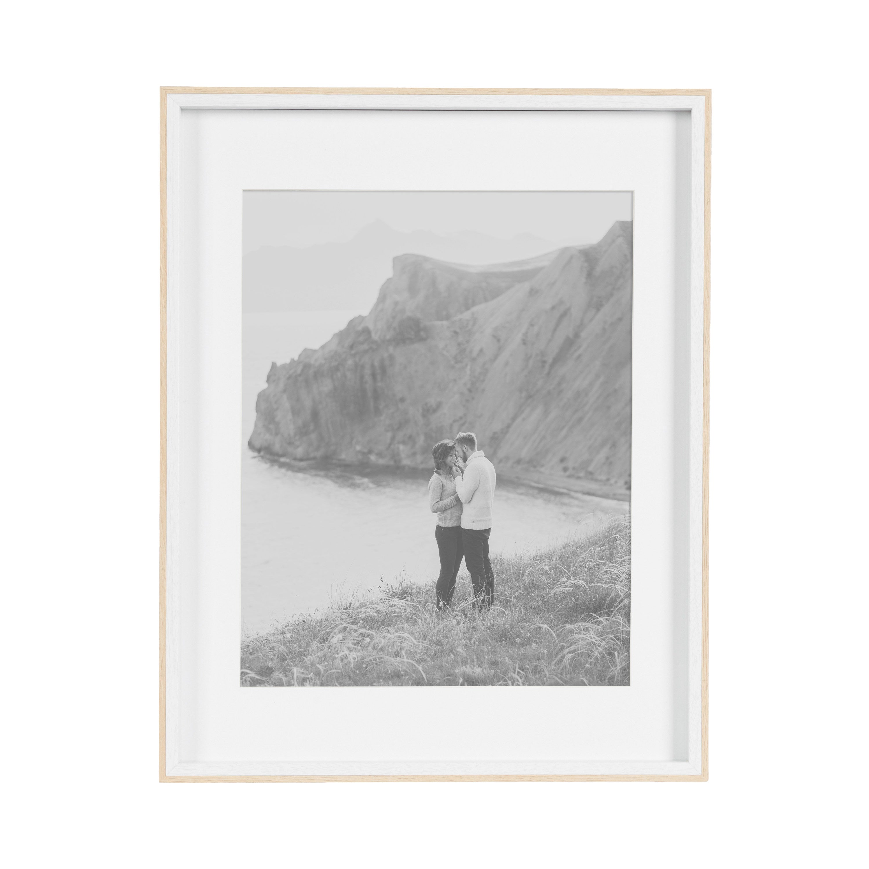 Wall Frame 14x18 matted to 11x14 White Natural 6