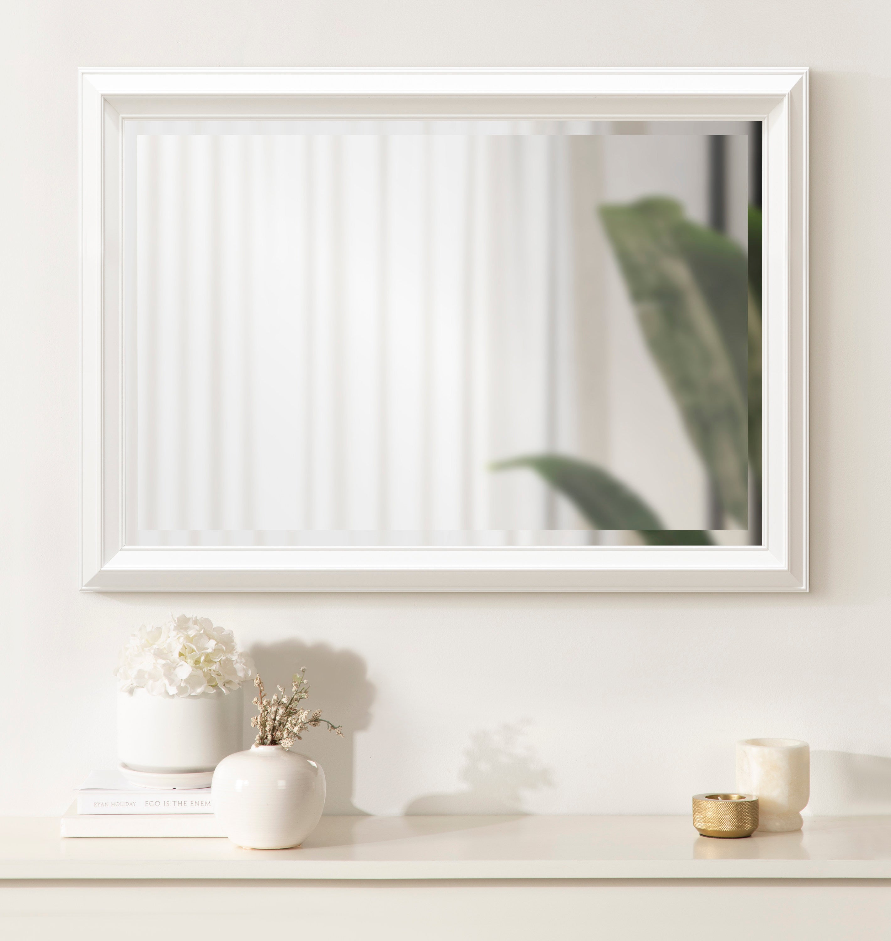 Rectangle Mirror White 24x34 7