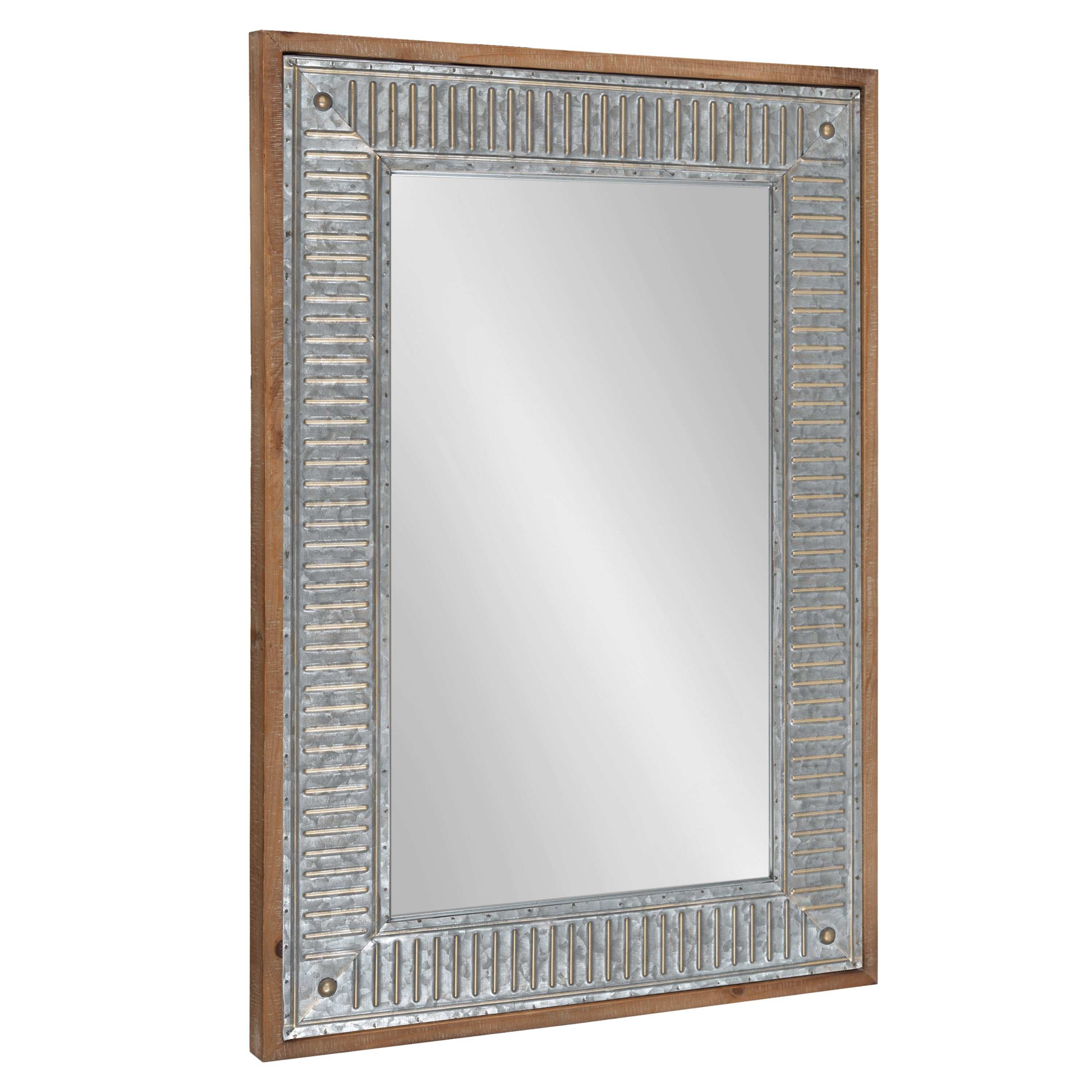 Rectangle Mirror 20x30 Rustic Brown 1
