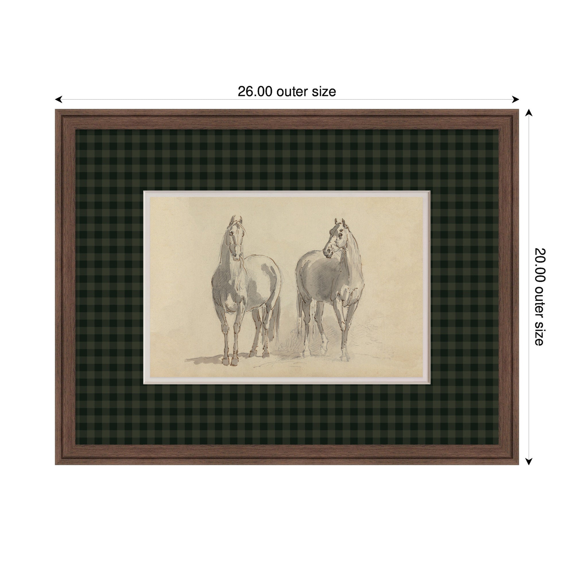 Framed Art 26x20 Florence Medium Brown 2