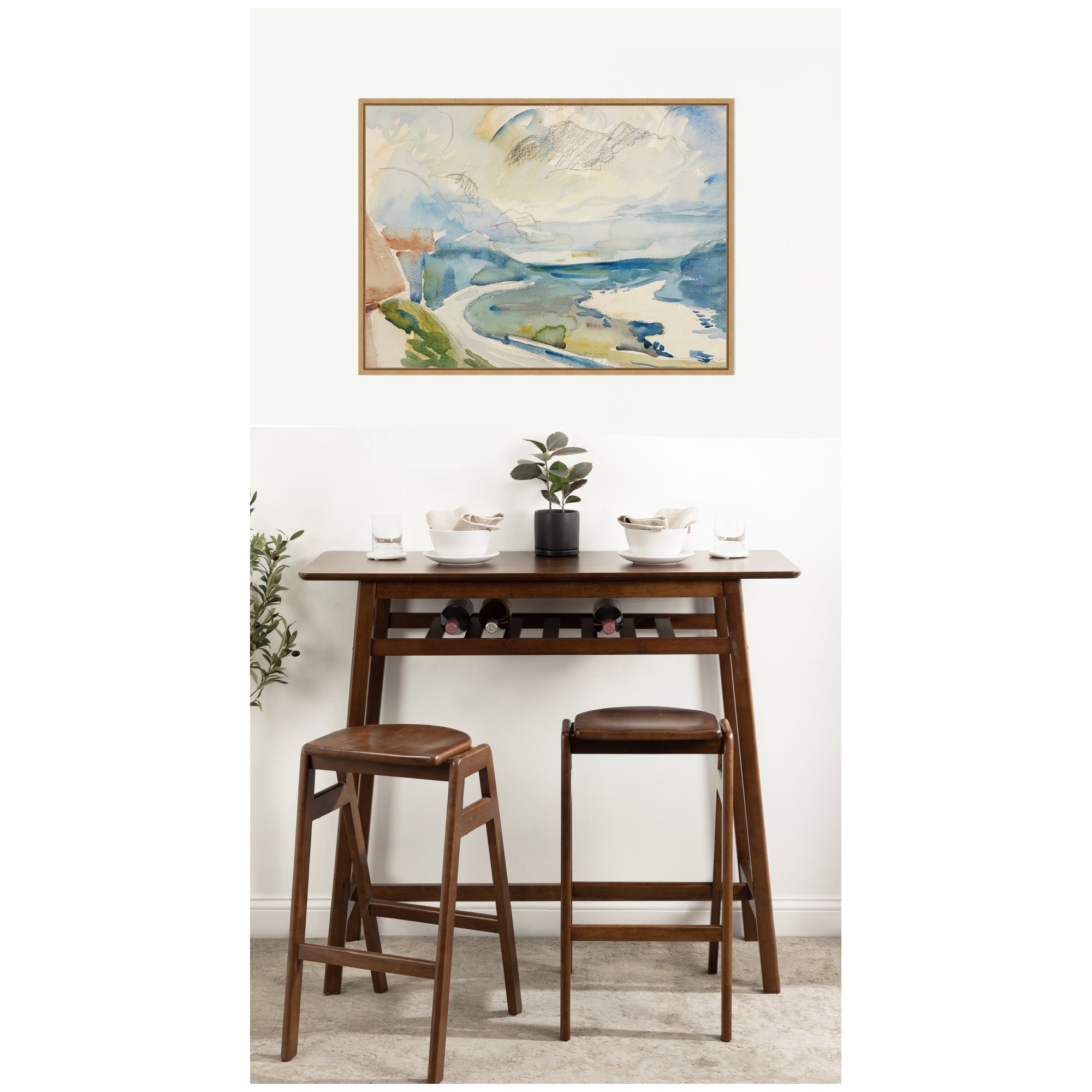 Framed Canvas 38 x 28 Sylvie Natural 7