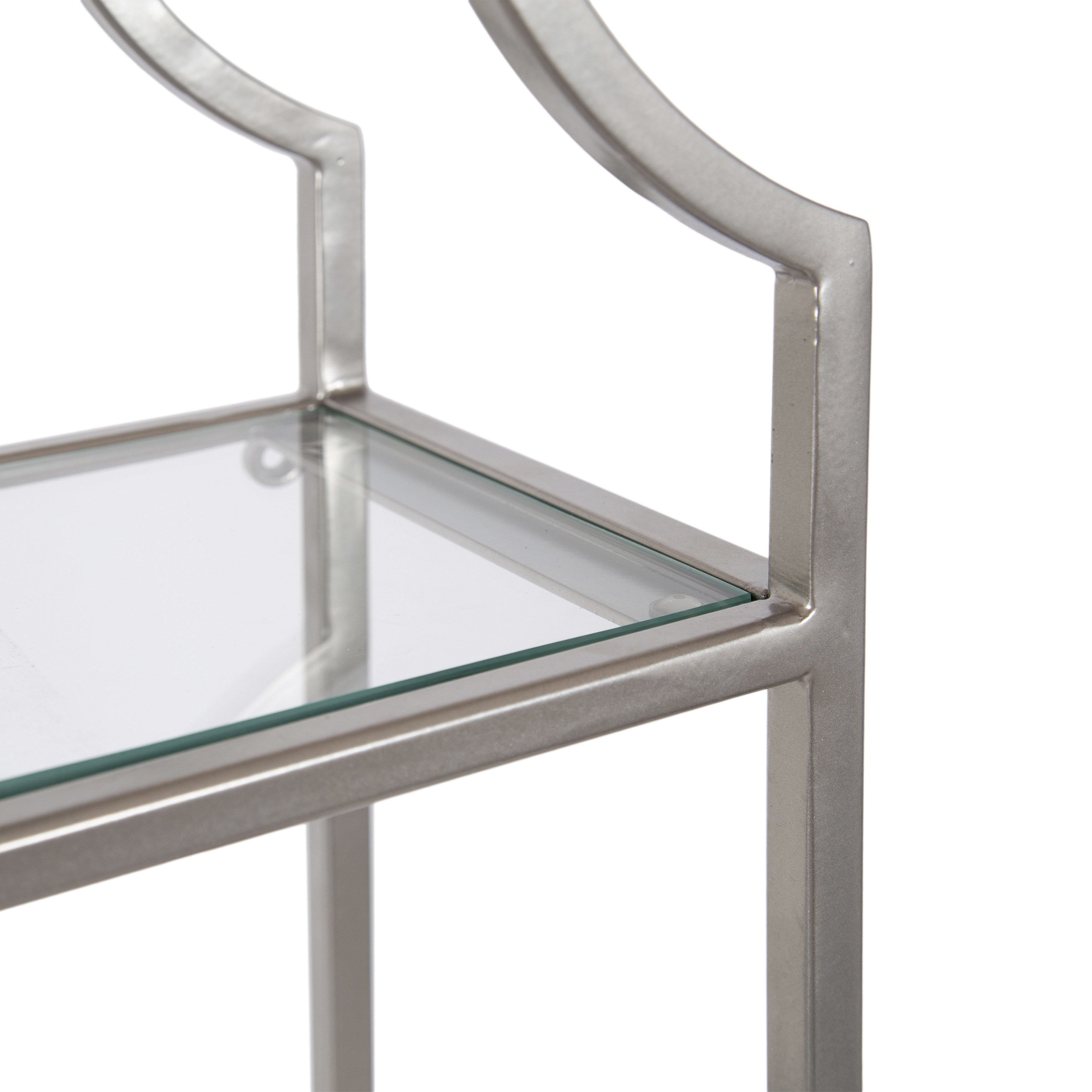 Accent Shelf Silver 20x6x32 3