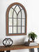 Windowpane Mirror Brown 22x28 8