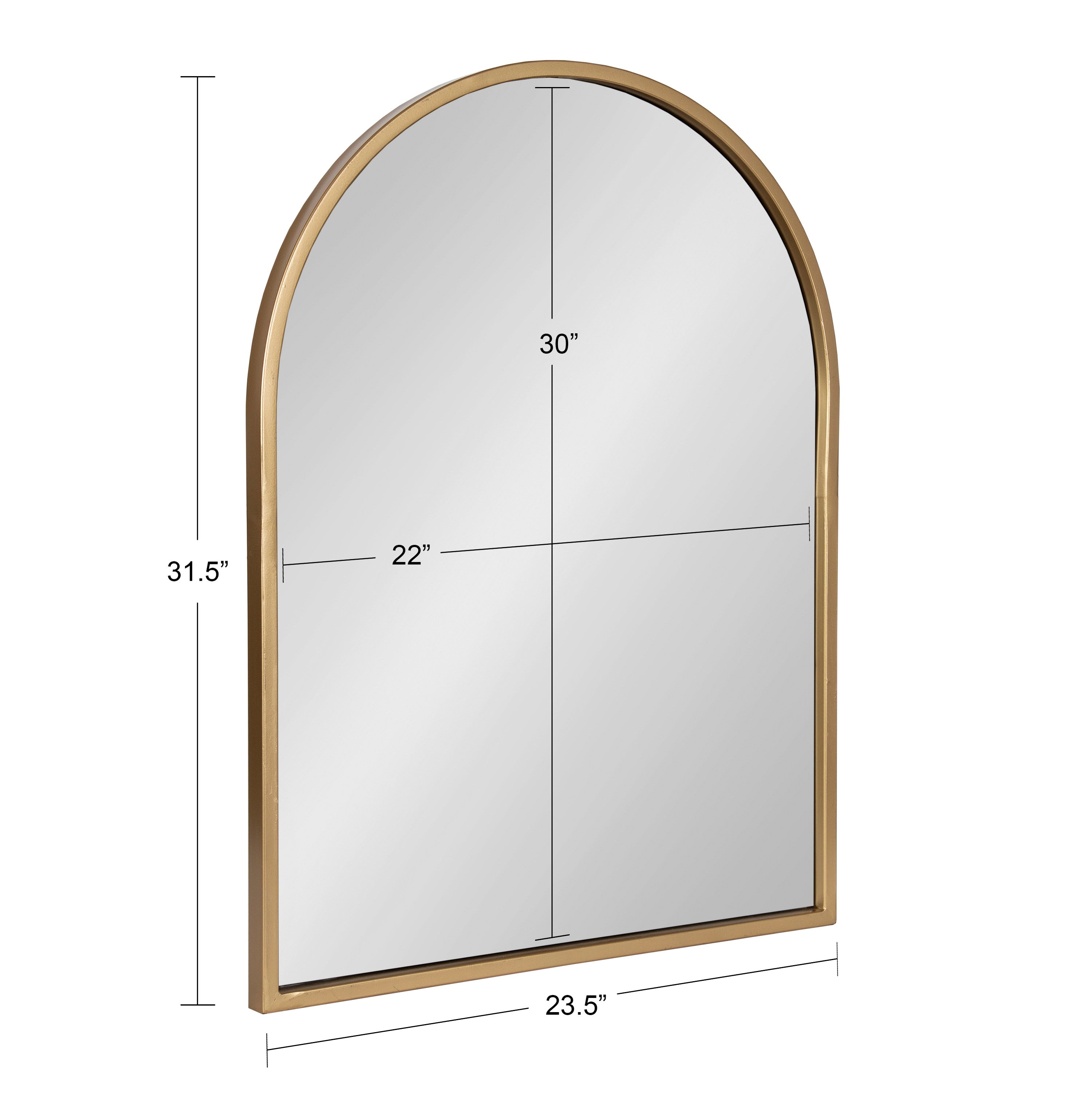 Arch Mirror Gold 24x32 5