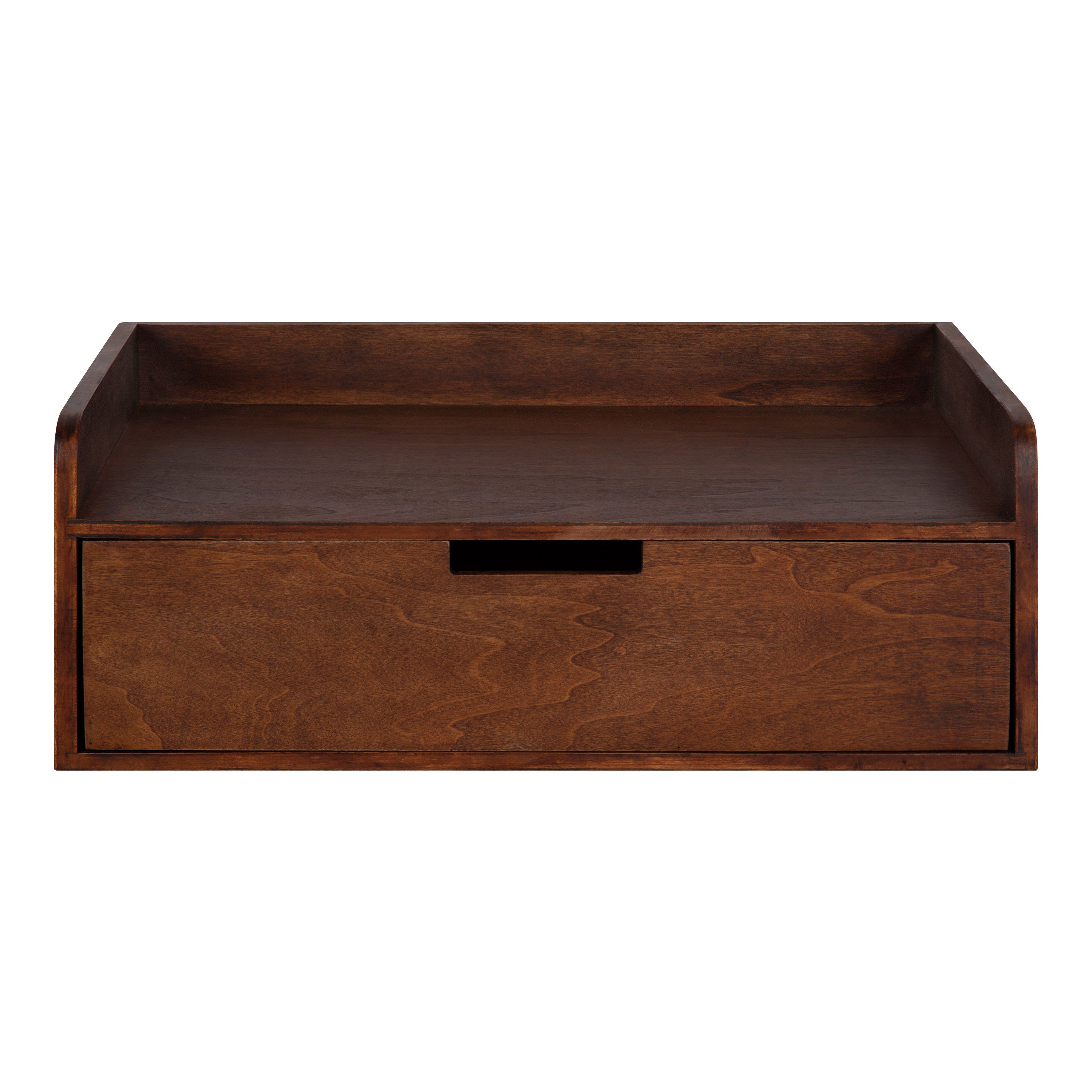 Floating Side Table Dark Brown 18x12x7 3