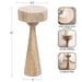 Drink Table Natural Beige 10x10x22 2
