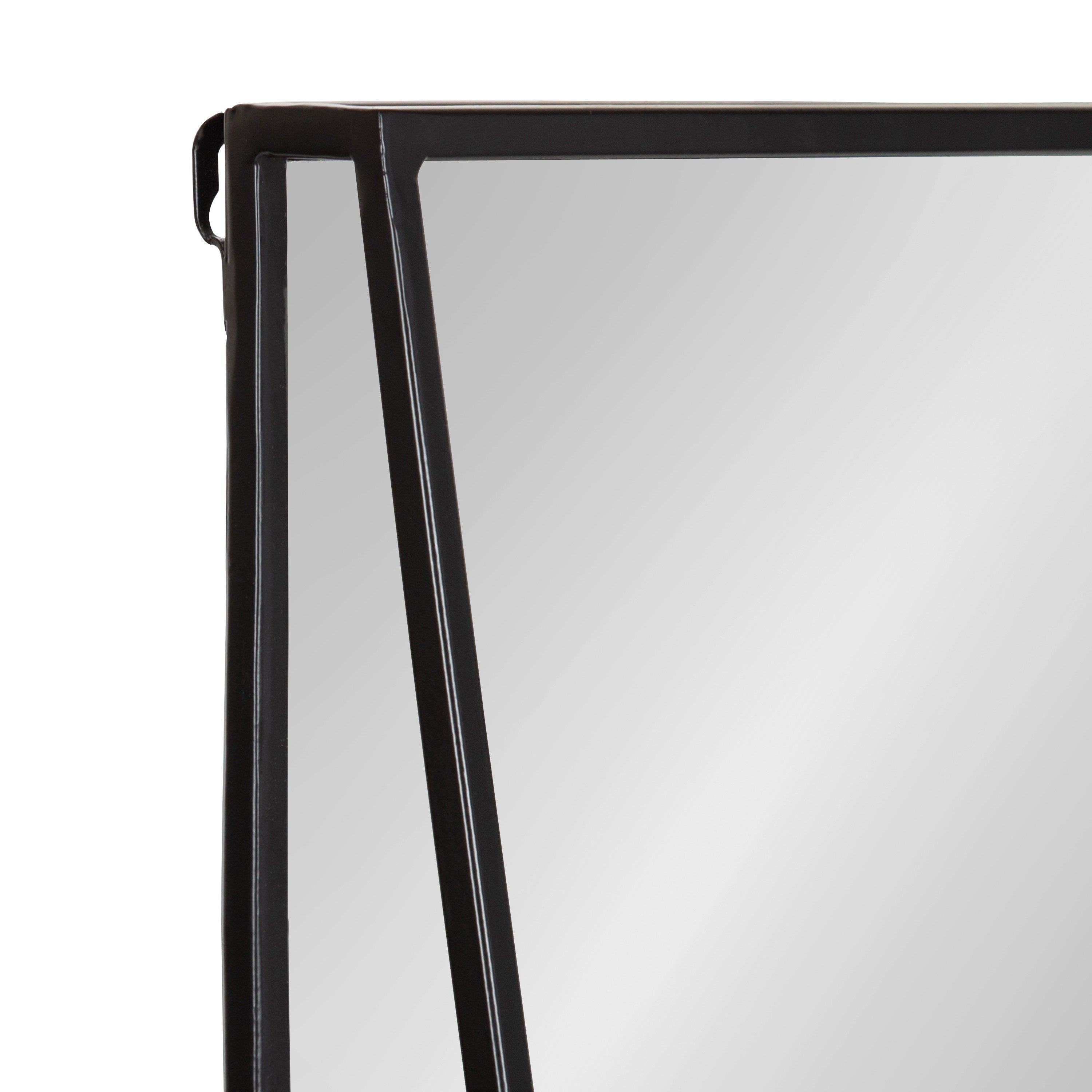 Lintz Metal Framed Mirror with Shelf