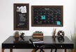 Monthly Calendars Walnut Brown 18x27 5