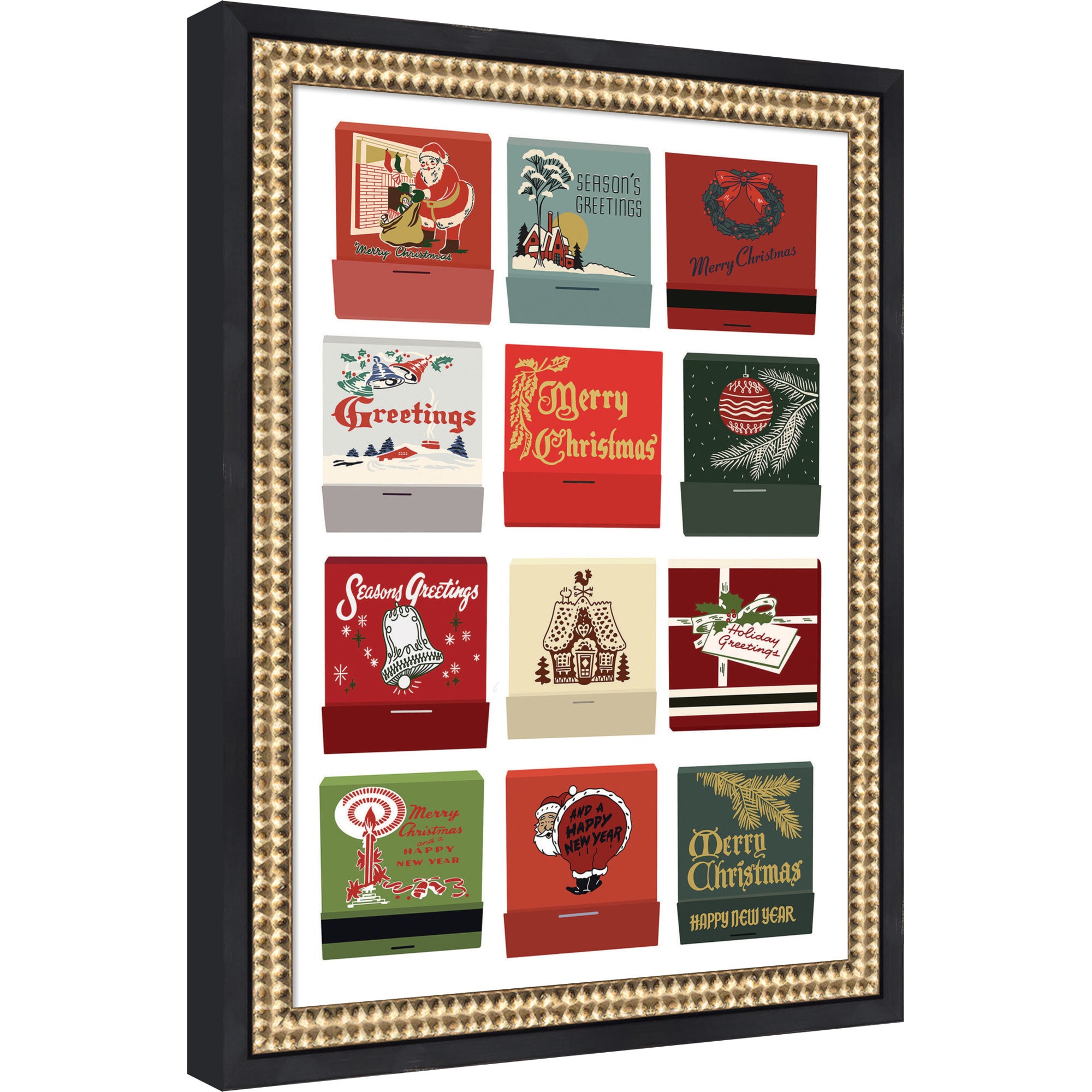 Mounted Canvas Castellan Black 13x17 1