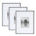 Wall Frame 16x20 matted to 8x10 Gray White 1