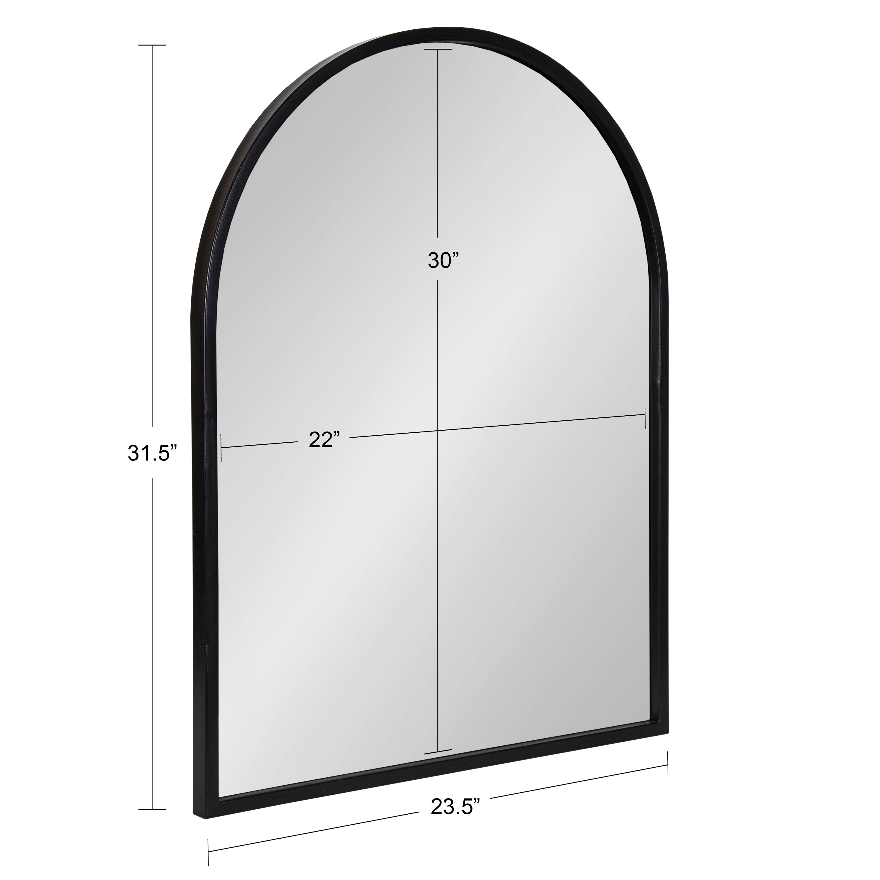 Arch Mirror Black 24x32 5