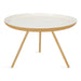 Coffee Table White Gold 25" Diameter 1