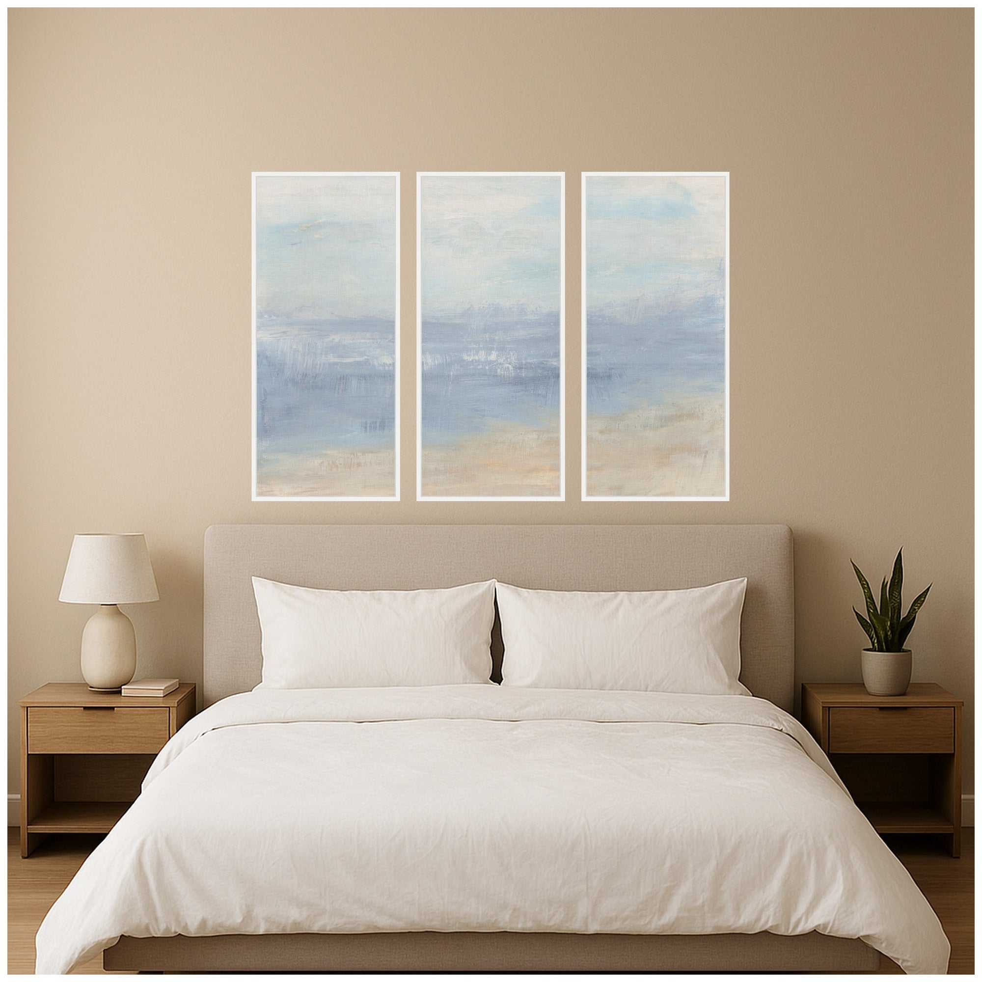 Art Set Sylvie White 3 Piece Set 18x40 6