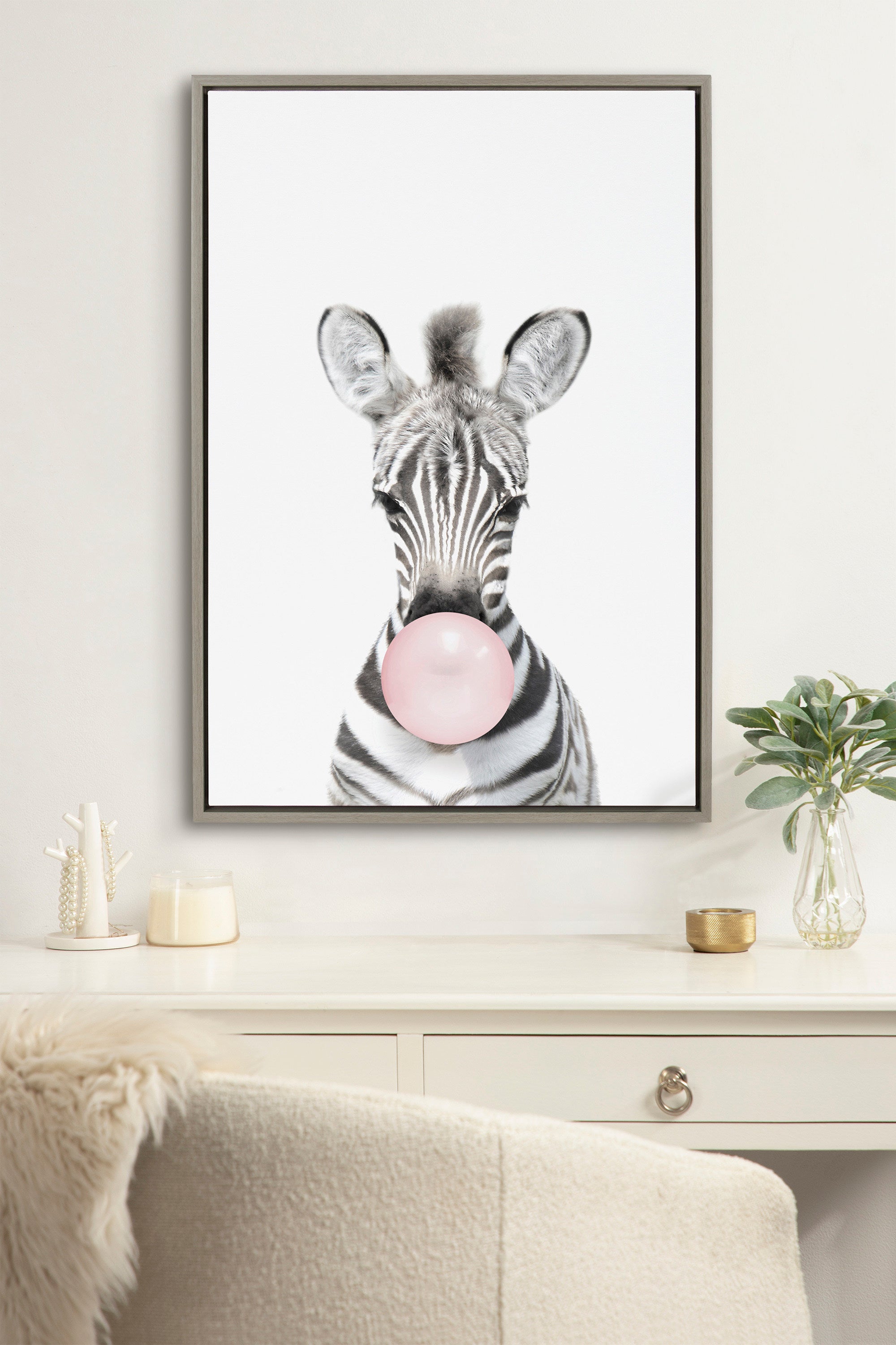 Framed Canvas Sylvie Graywash 23x33 7