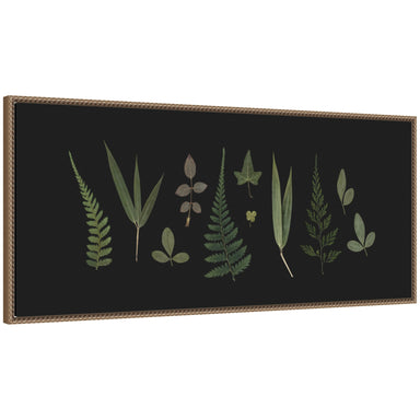 Framed Canvas 40x18 Sylvie Beaded Dark Gold 1