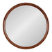Round Mirror Dark Brown 30" Diameter 5